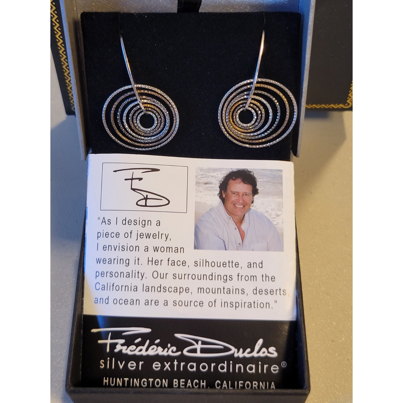 Circles Extraordinaire Silver Earrings By Award-Winning Designer Frdric Duclos 125$